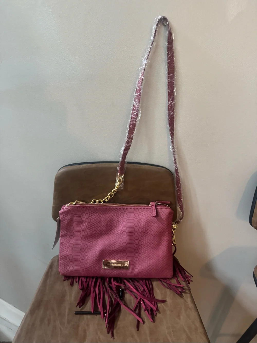 Steve Madden RedFringe Crossbody Bag